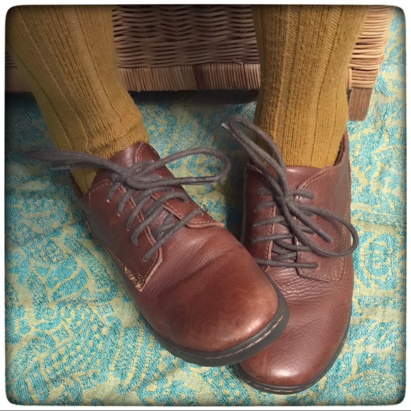 COPY - Born “Hazelle” brown leather lace-up Oxfords 8/39 - Picture 2 of 8